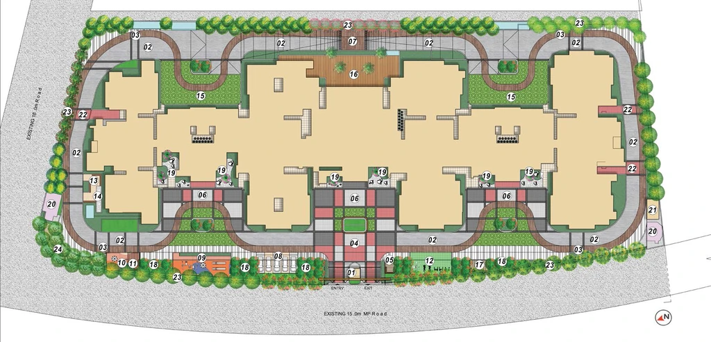 Master Plan of Ebony At Brigade Orchards in Devanahalli, Bangalore - Image 370377