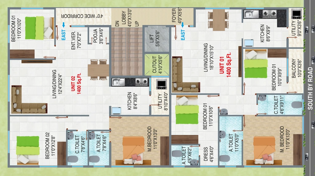 Master Plan of Lavish Akul Shelters in Vijayanagar, Bangalore - Image 370387