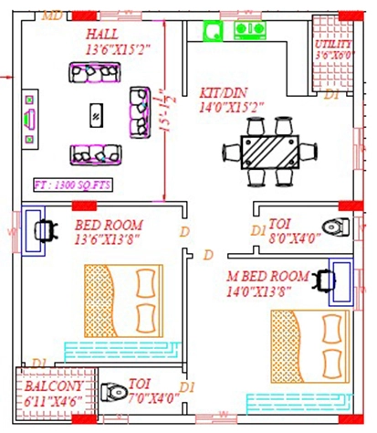 2 BHK Flat in Praveen Apartment in Medachal, Hyderabad - Image 903607