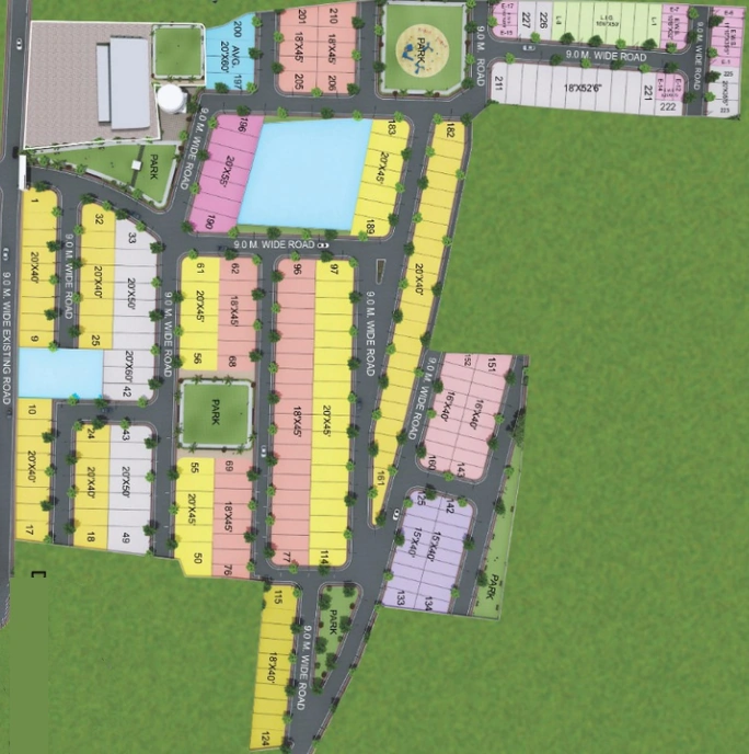 Master Plan of Dhanshri Greenwood Park in AB Bypass Road, Indore - Image 370431
