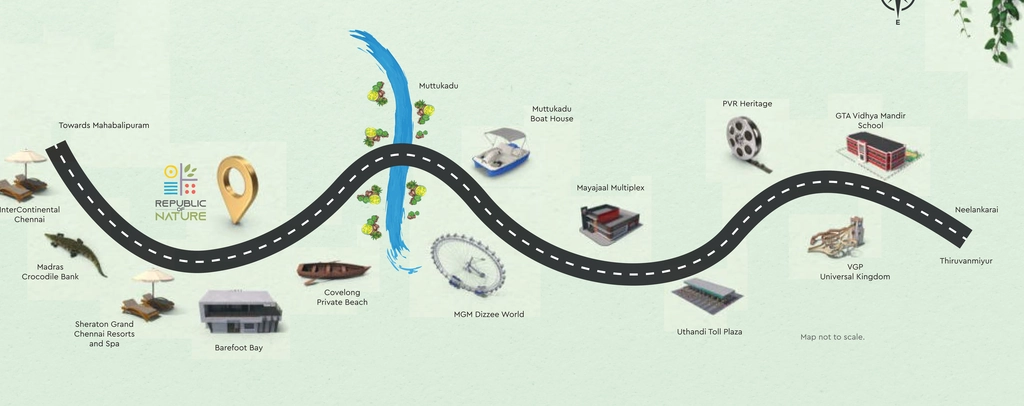 Location of GTB Republic Of Nature in ECR, Chennai - Image 370629