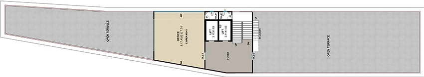Floor Plan of A R Business Bay Center in Adajan, Surat - Image 370664
