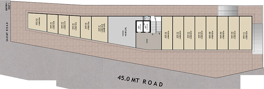 Master Plan of A R Business Bay Center in Adajan, Surat - Image 370663