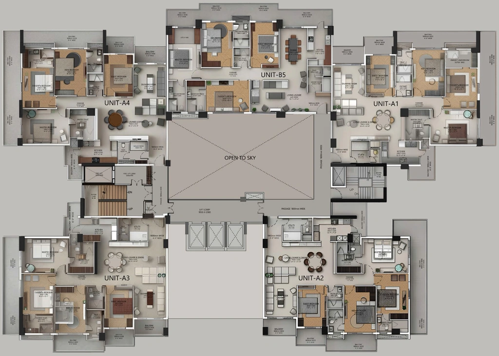 Floor Plan of Ananta Vilasa in Sector 56, Gurgaon - Image 370902