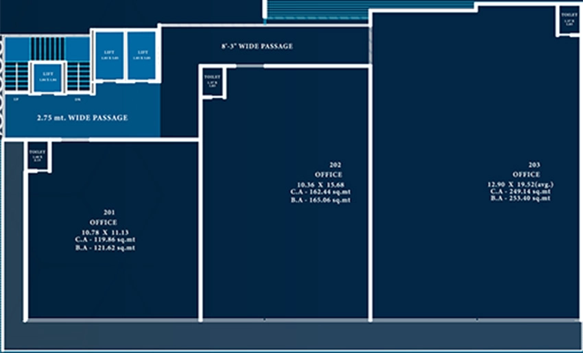 Floor Plan of Aaryan Solaris Kode in Vesu, Surat - Image 370692