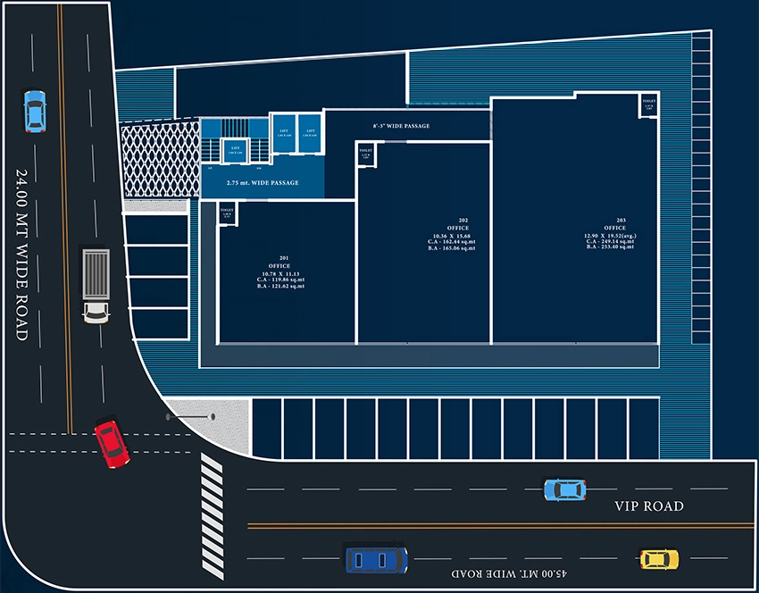 Master Plan of Aaryan Solaris Kode in Vesu, Surat - Image 370691