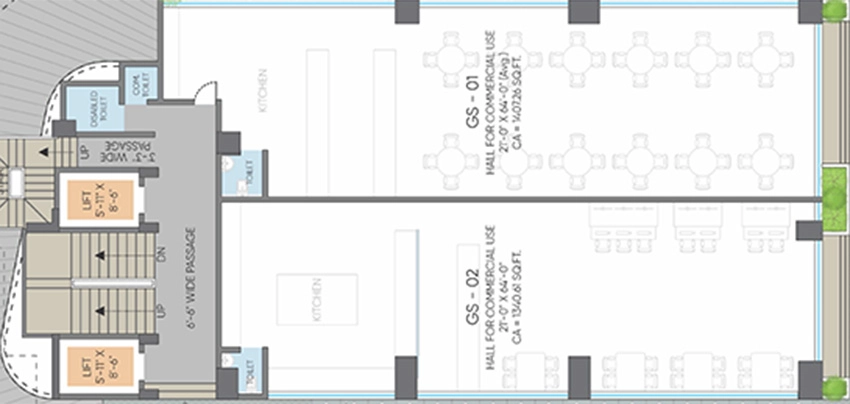 Floor Plan of Spacekreators Aerobiz Connect in Dumas Road, Surat - Image 370742