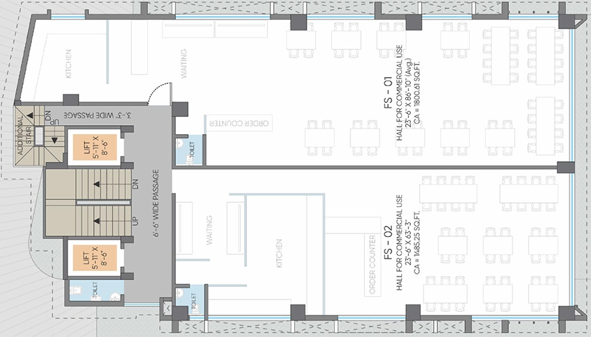 Floor Plan of Spacekreators Aerobiz Connect in Dumas Road, Surat - Image 370743