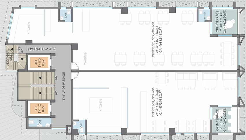 Floor Plan of Spacekreators Aerobiz Connect in Dumas Road, Surat - Image 370745