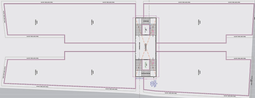 Floor Plan of Alpine Siera Sky in Bardoli, Surat - Image 370760