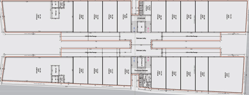 Floor Plan of Alpine Siera Sky in Bardoli, Surat - Image 370762