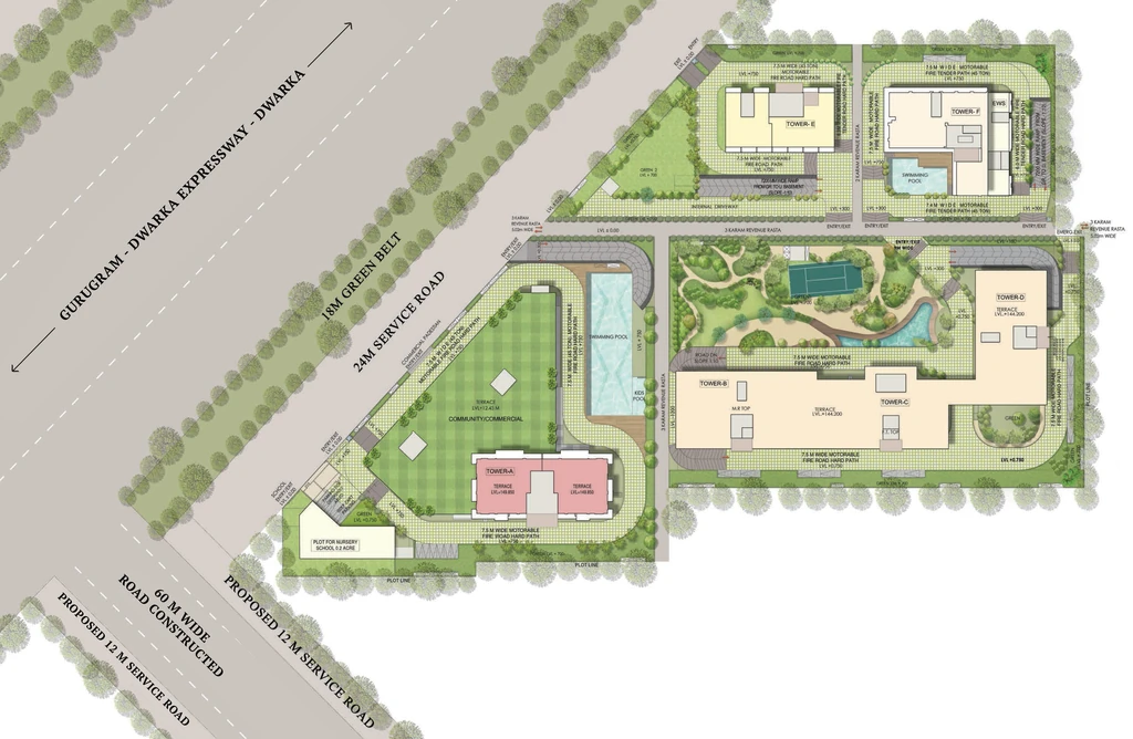 Master Plan of Central Park Delphine in Sector 104, Gurgaon - Image 370943