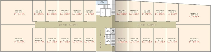 Floor Plan of Anand Vision in Adajan, Surat - Image 370781
