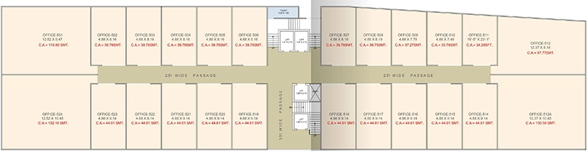 Floor Plan of Anand Vision in Adajan, Surat - Image 370784