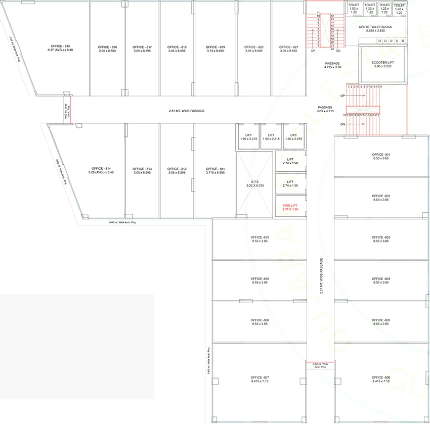 Floor Plan of Ananta Orbis in Mota Varachha, Surat - Image 370800