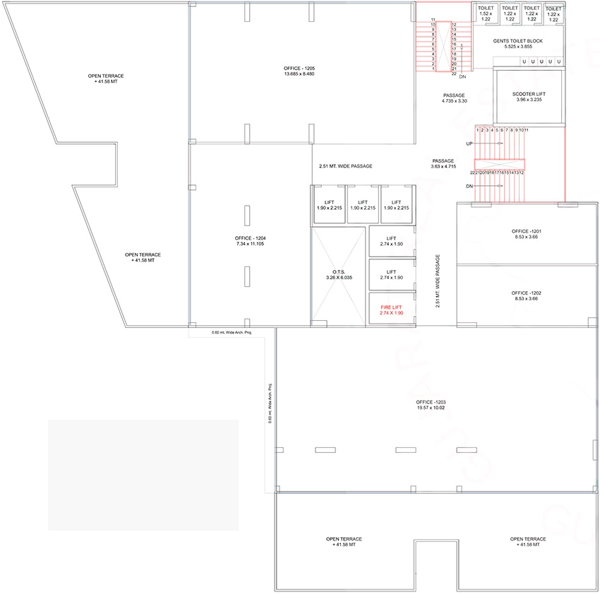 Floor Plan of Ananta Orbis in Mota Varachha, Surat - Image 370799
