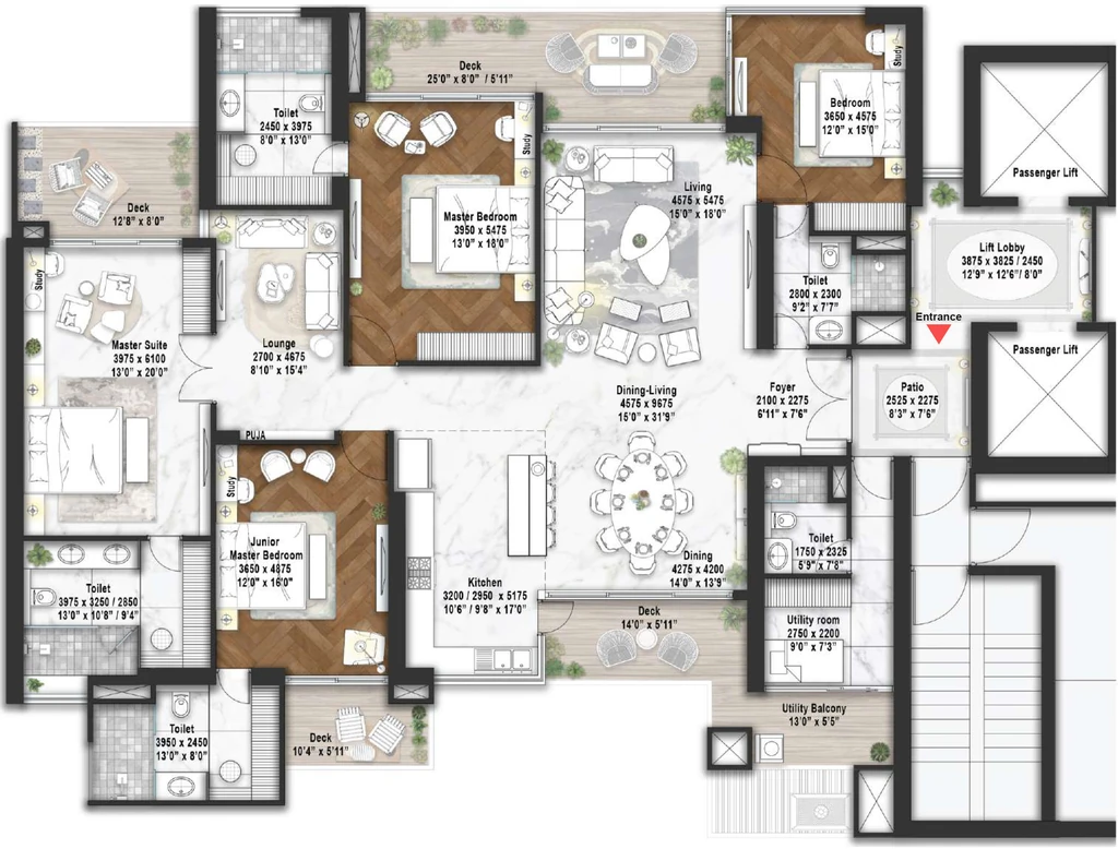 4 BHK Flat in Elan the Statement in Sector 49, Gurgaon - Image 903895