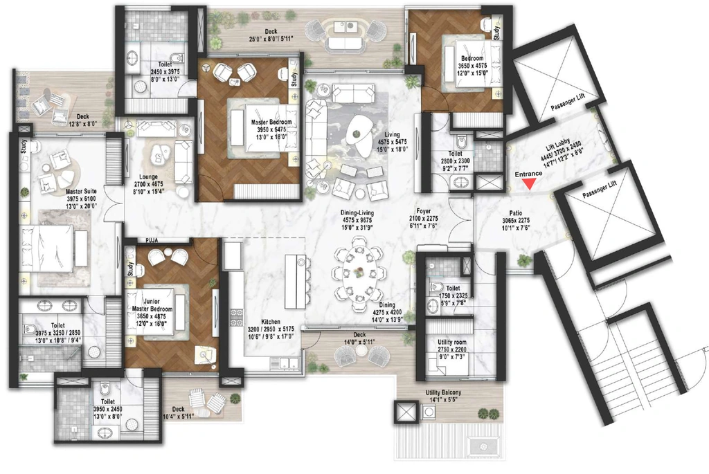 4 BHK Flat in Elan the Statement in Sector 49, Gurgaon - Image 903896