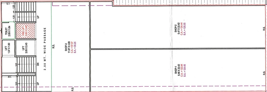 Floor Plan of Angel Oxygen House in Mota Varachha, Surat - Image 370822