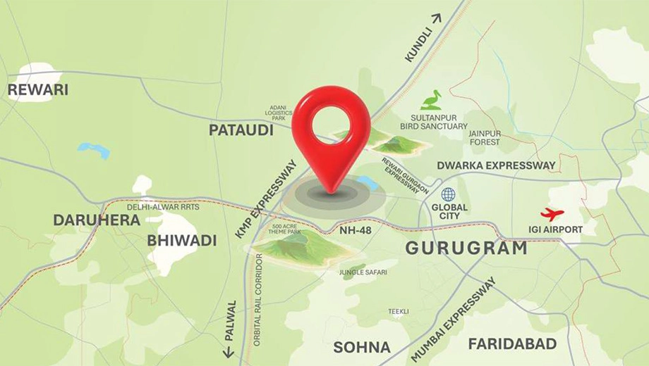 Location of M3M Forestia West in Manesar, Gurgaon - Image 370992