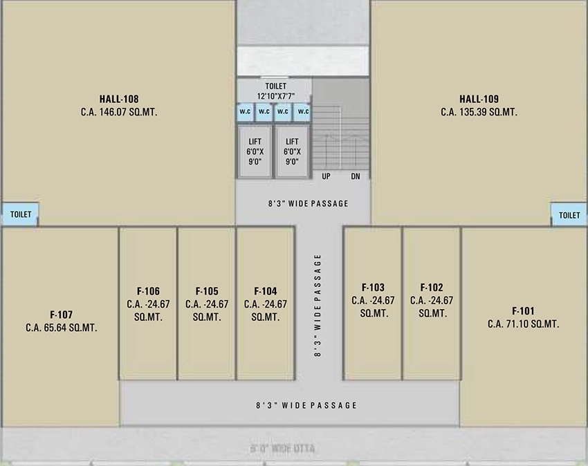 Floor Plan of Arth Earth Plaza in Mota Varachha, Surat - Image 370865