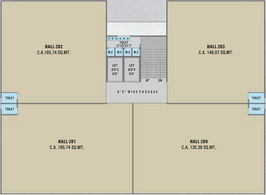 Floor Plan of Arth Earth Plaza in Mota Varachha, Surat - Image 370863