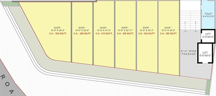 Floor Plan of Bhakti Atmos in Adajan, Surat - Image 370893
