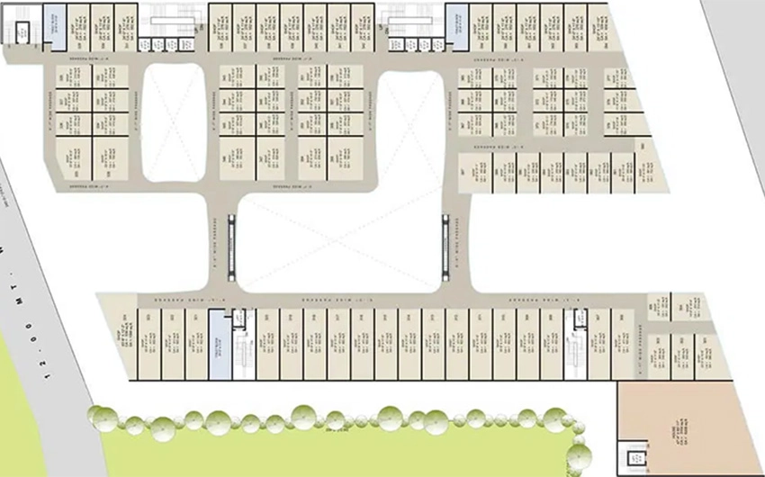 Floor Plan of Bhakti Walk Way The Mall in Adajan, Surat - Image 370926