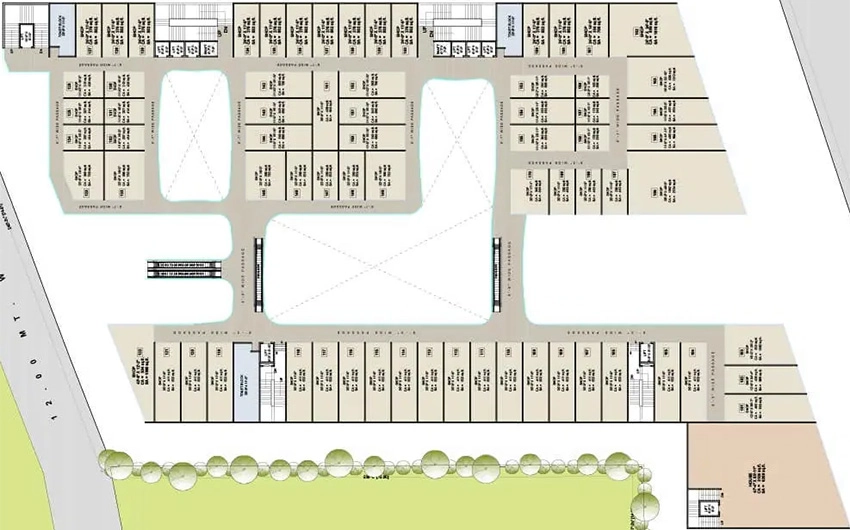 Floor Plan of Bhakti Walk Way The Mall in Adajan, Surat - Image 370924