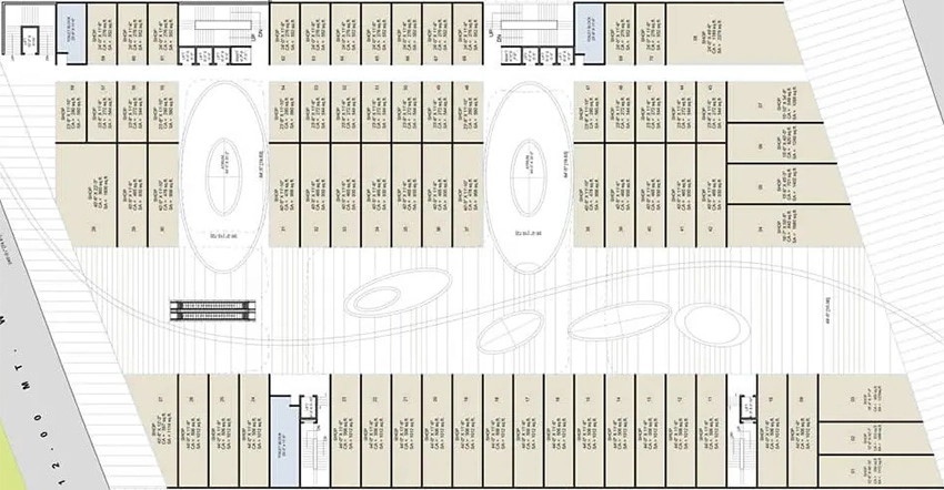 Floor Plan of Bhakti Walk Way The Mall in Adajan, Surat - Image 370925