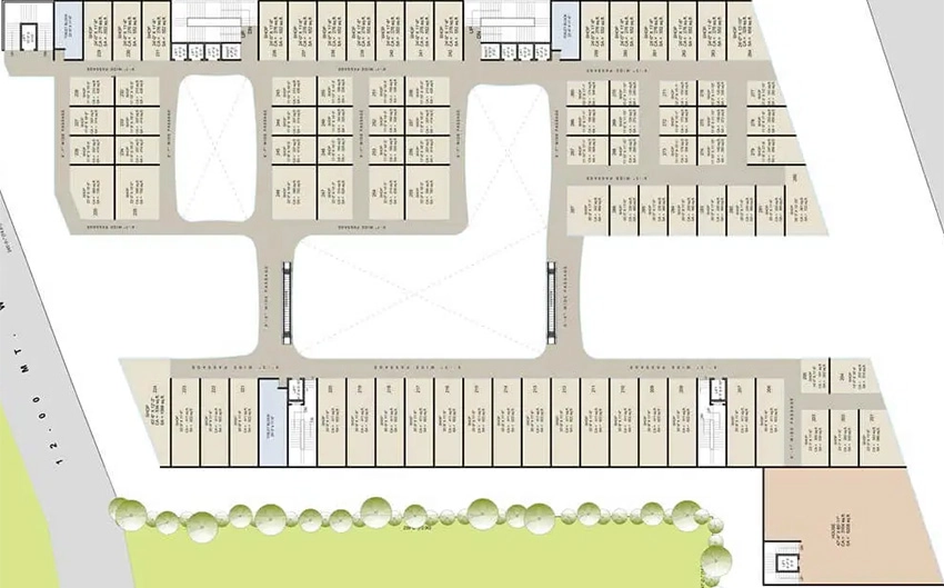 Floor Plan of Bhakti Walk Way The Mall in Adajan, Surat - Image 370927