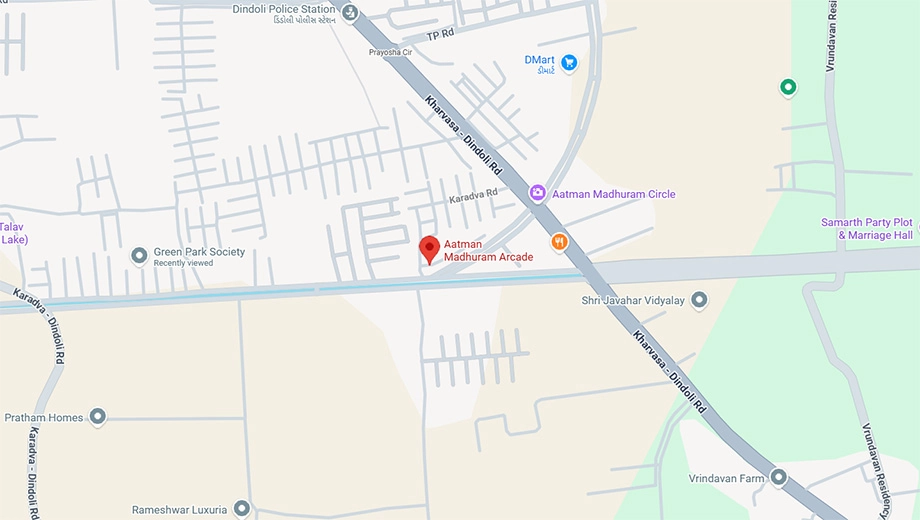 Location of Devanshi Madhuram Arcade in Dindoli, Surat - Image 370978