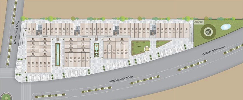 Master Plan of Devanshi Madhuram Arcade in Dindoli, Surat - Image 370979