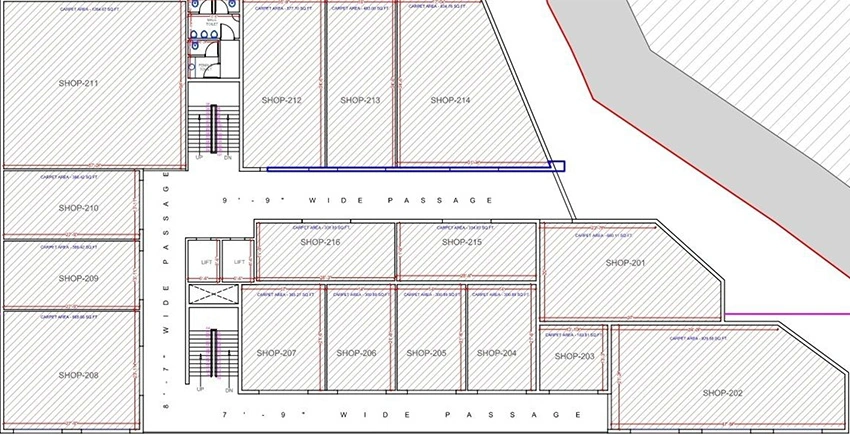 Floor Plan of Dharmraj BR Square in Bardoli, Surat - Image 371013