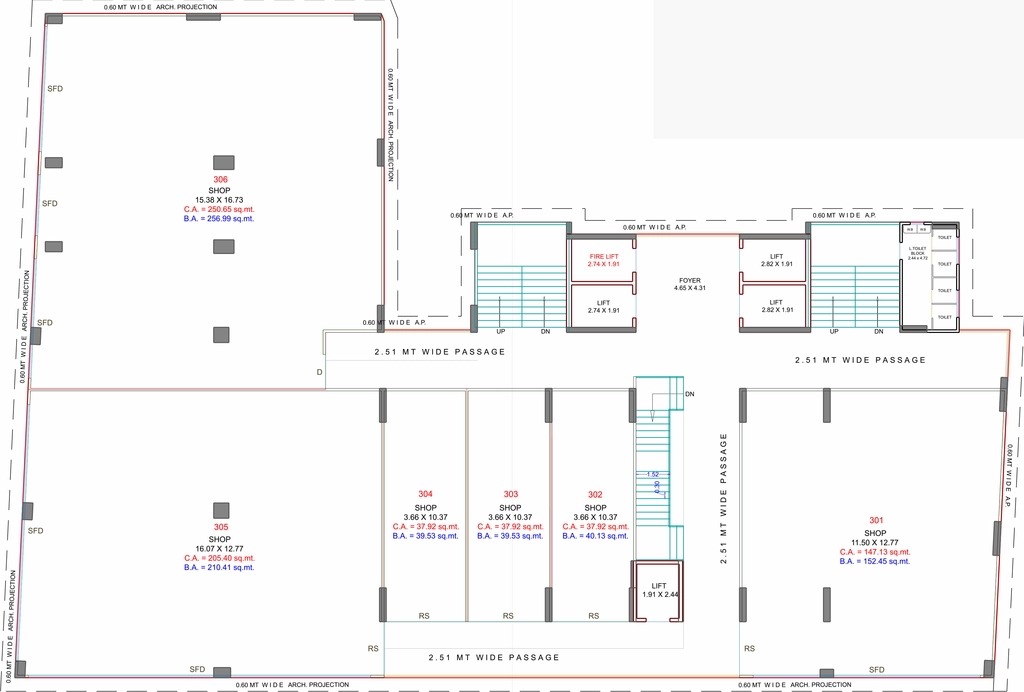 Floor Plan of Digital Trade Center in Sarthana Jakat Naka, Surat - Image 371032