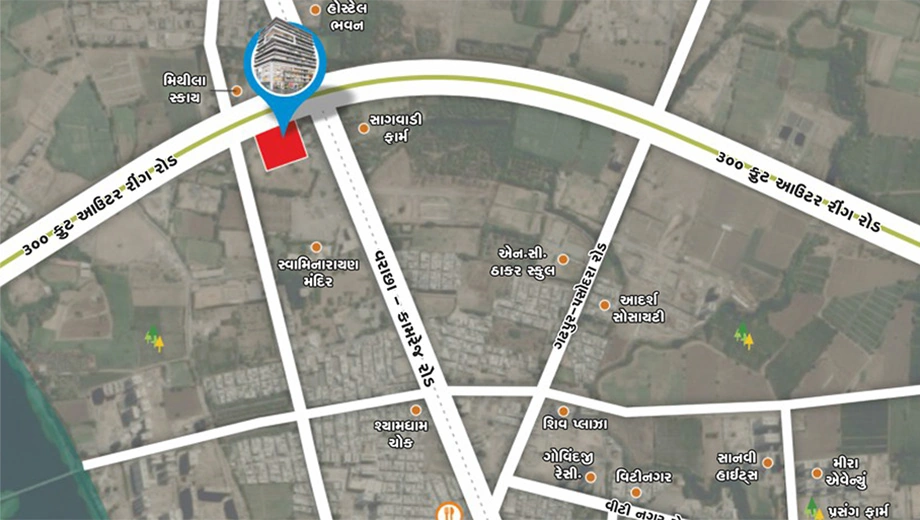 Location of Digital Trade Center in Sarthana Jakat Naka, Surat - Image 371026