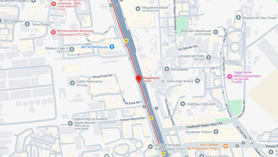 Location of CCI Rivali Park Skyleap in Borivali East, Mumbai - Image 371330