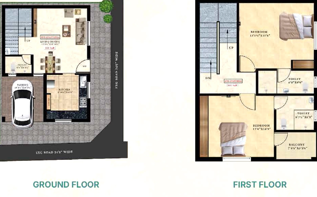 2 BHK House/Villa in ATH Ananterra in Tambaram, Chennai - Image 904025