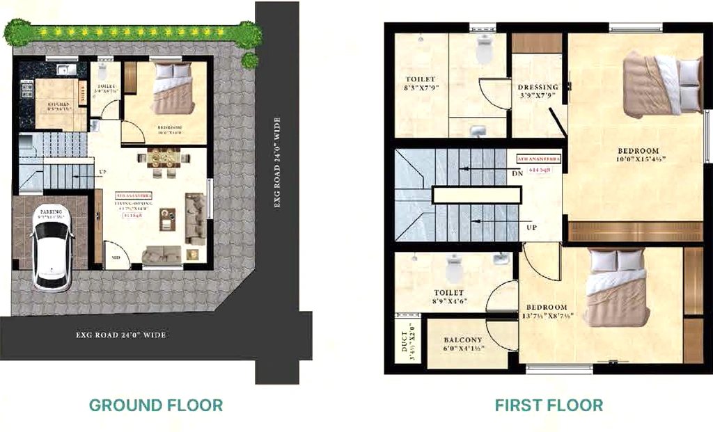 3 BHK House/Villa in ATH Ananterra in Tambaram, Chennai - Image 904027