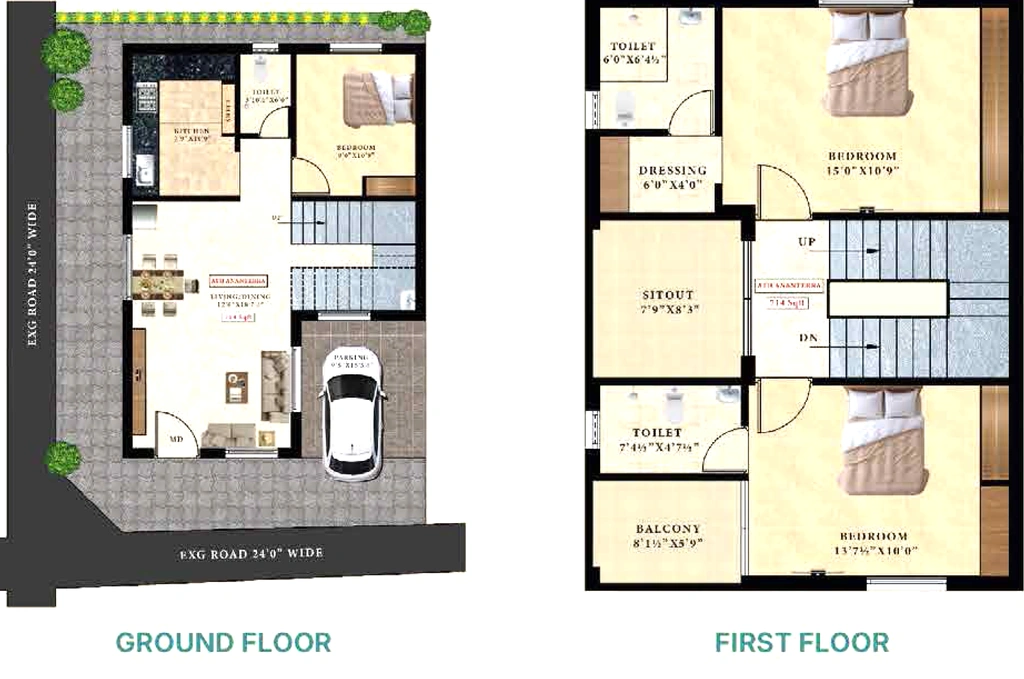 3 BHK House/Villa in ATH Ananterra in Tambaram, Chennai - Image 904029