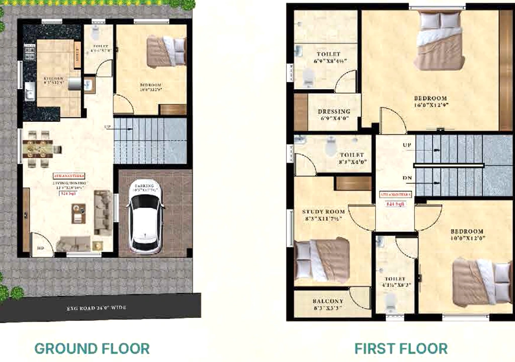 4 BHK House/Villa in ATH Ananterra in Tambaram, Chennai - Image 904033