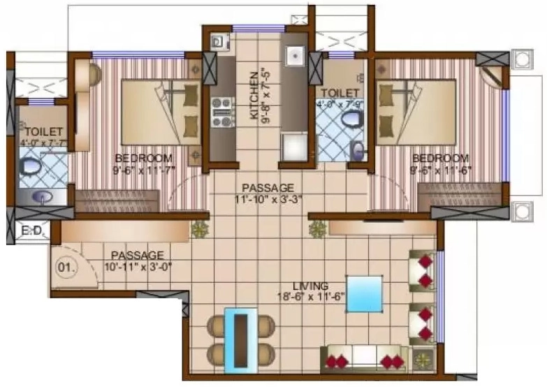 2 BHK Flat in GBD Ujwala Kutir in Borivali East, Mumbai - Image 904082