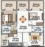2 BHK Flat in SV Skyline Imperial in Adibatla, Hyderabad - Image 904036