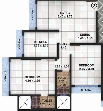 2 BHK Flat in Sumit Sharda Sahaniwas in Borivali East, Mumbai - Image 904100
