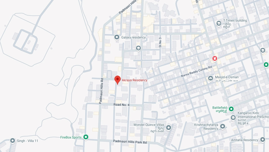 Location of Sri Akarya Residence in Bandlaguda Jagir, Hyderabad - Image 371313