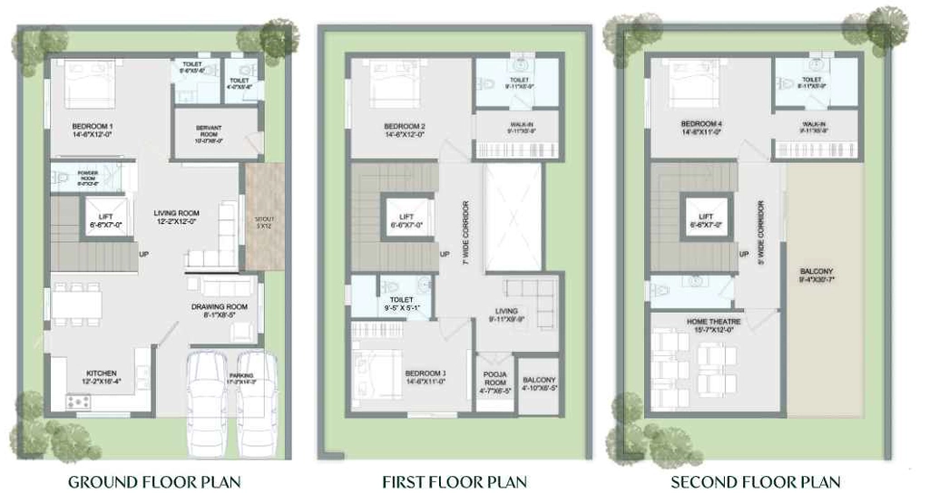 4 BHK House/Villa in Sunder Greendale in Kompally, Hyderabad - Image 904046