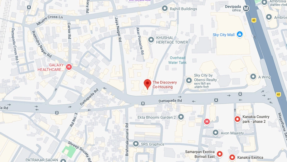 Location of Kanakia The Discovery in Borivali East, Mumbai - Image 371440
