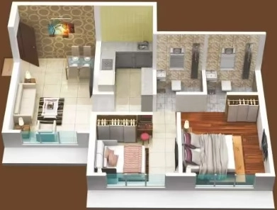 2 BHK Flat in Om Saath Grandness in Borivali East, Mumbai - Image 904105