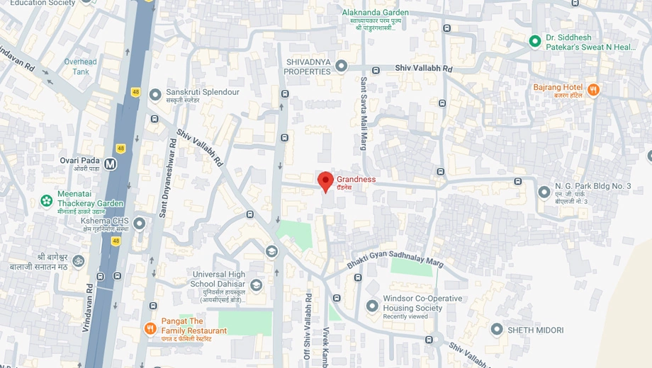 Location of Om Saath Grandness in Borivali East, Mumbai - Image 371451