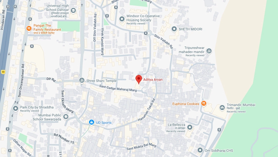 Location of Aditya Aryan in Borivali East, Mumbai - Image 371459